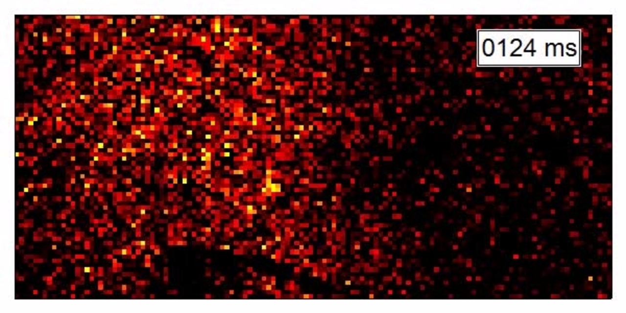 Methane cloud with free-form dual-comb spectroscopy